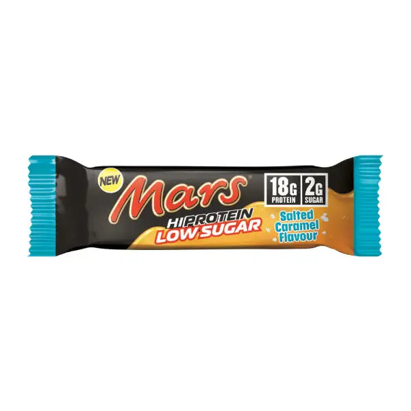 mars hi protein bar 57gm low sugar salted caramel - protein - mars