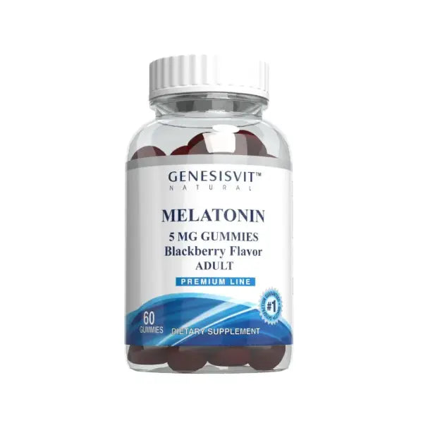 genesisvit melatonin 5mg gummies blackberry flavor 60's