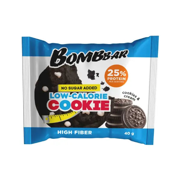 bombbar low-calories protein cookie cookies and cream no sugar 40g - protein - Bombbar