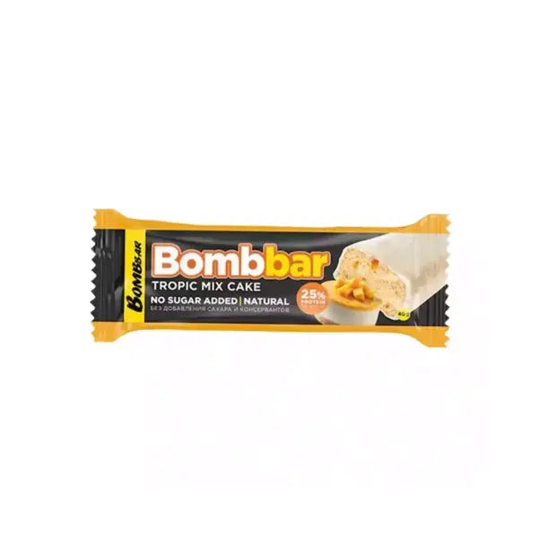 bombbar tropic mix cake protein bar no sugar 40g - protein bar - Bombbar