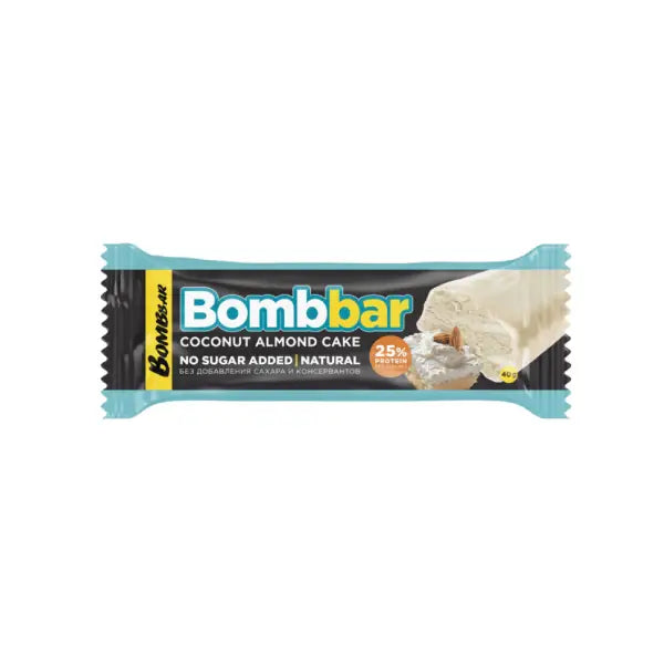 bombbar protein bar coconut almond cake no sugar 40g - protein - Bombbar