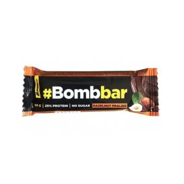 bombbar protein bar hazelnut praline no sugar 40g - protein - Bombbar