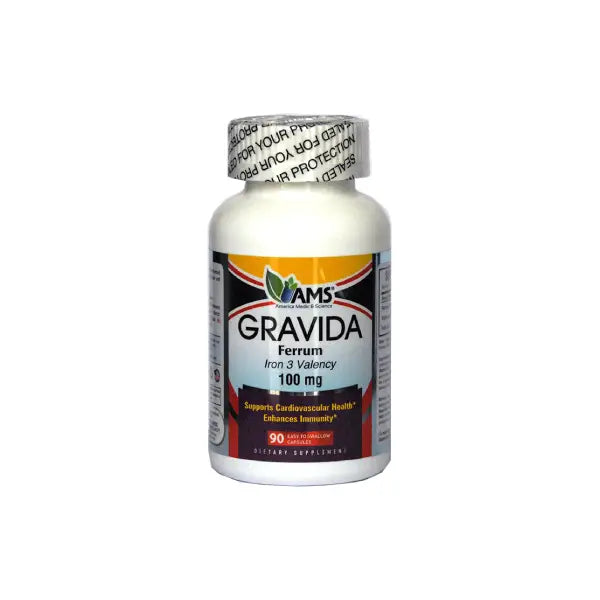 ams gravida iron 100mg capsules 90's