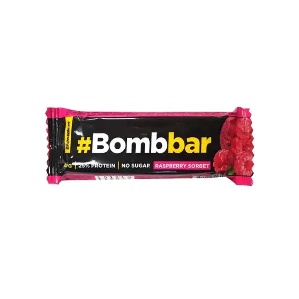 bombbar protein bar  raspberry sorbet no sugar 40g - protein bar - Bombbar