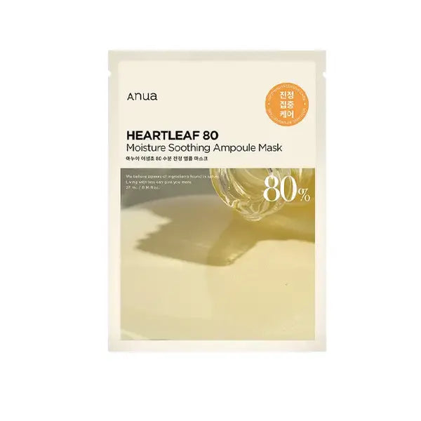 anua heartleaf 80 moisture soothing ampoule mask 25ml 1's