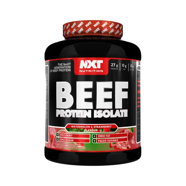 nxt nutrition beef protein isolate 1.8kg watermelon &amp;amp; strawberry flavor - protein - Nxt Nutrition