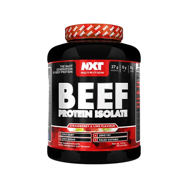 nxt nutrition beef protein isolate 1.8kg strawberry &amp;amp; lime flavor - protein - Nxt Nutrition