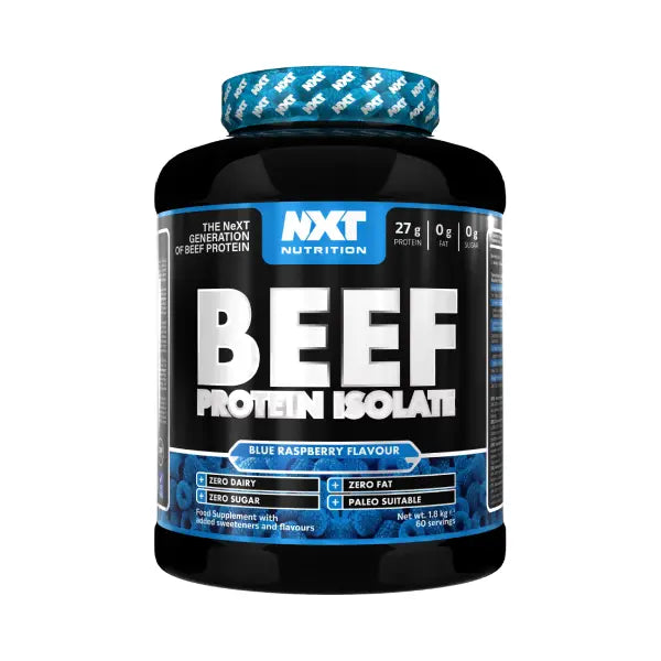 nxt nutrition beef protein isolate 1.8kg blue raspberry flavor - protein - Nxt Nutrition