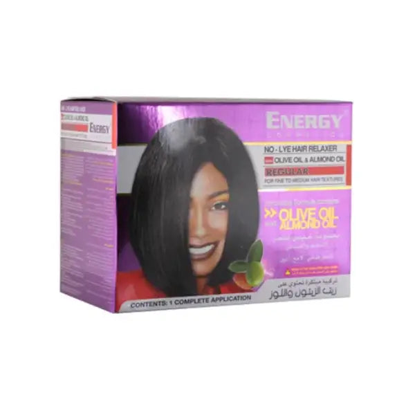 energy no-lye hair relaxer kit regular