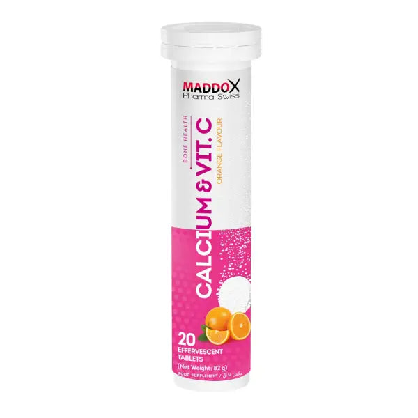 maddox calcium+vitamin c effervescent tab 20's