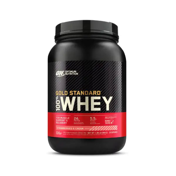 optimum nutrition gold standard 100% whey 2lb delicious strawberry - protein - Optimum Nutrition