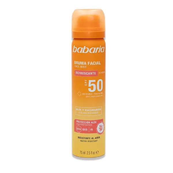 babaria sunscreen spf50+ face mist 75ml