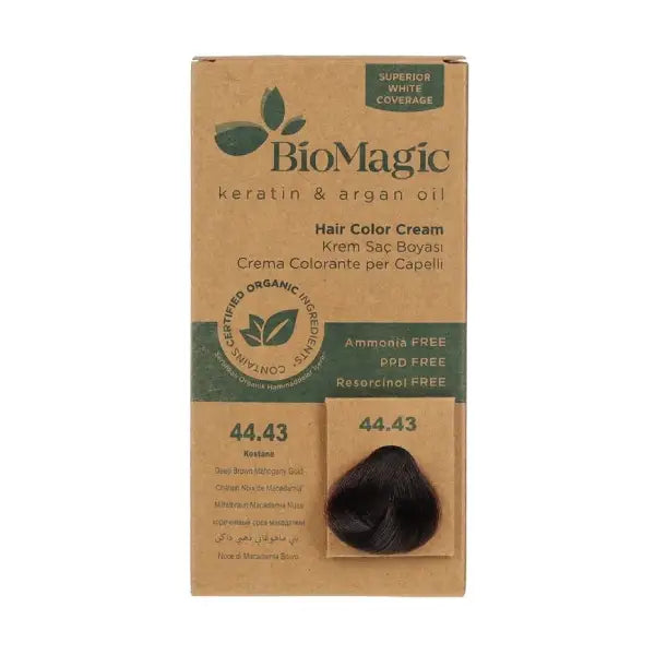 biomagic hair color 44/43 deep brown mahogany gold