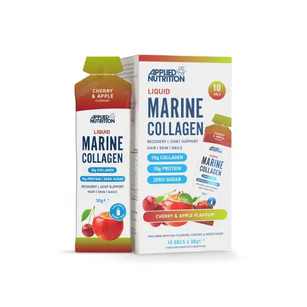 applied nutrition marine collagen 30gm liquid sachet cherry apple - wellness - Applied Nutrition