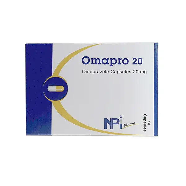 omapro 20mg capsules 14's