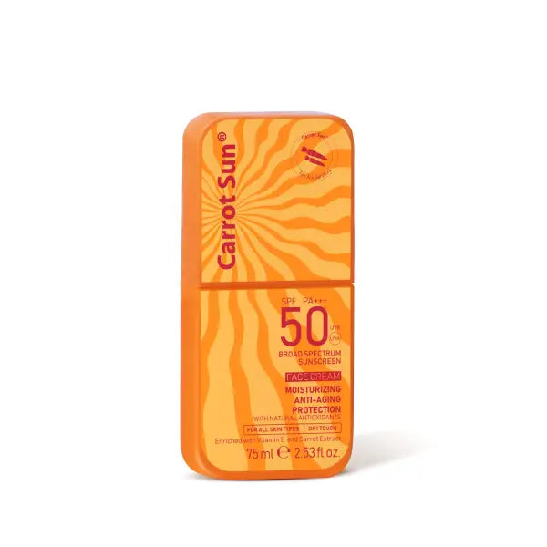 carrot sunscreen face cream spf50 spray 75ml