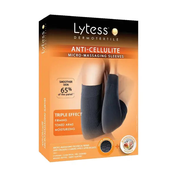 lytess anti-cellulite micro-massaging sleeves black (tu)