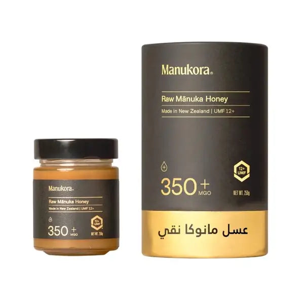 manukora raw manuka honey 350+mgo 250gm
