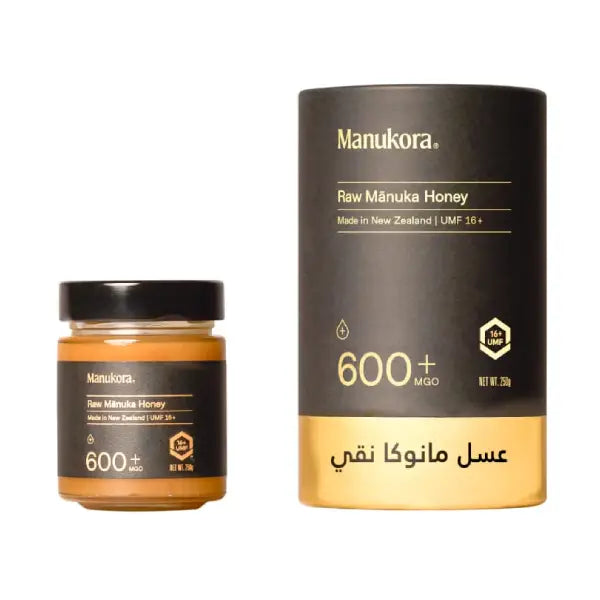 manukora raw manuka honey 600+mgo 250gm