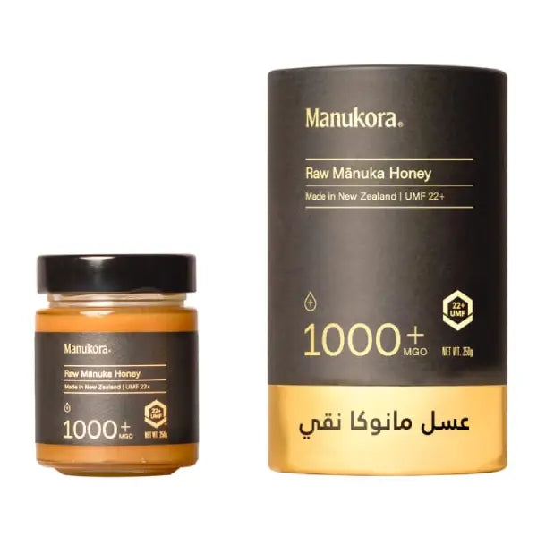 manukora raw manuka honey 1000+mgo 250gm