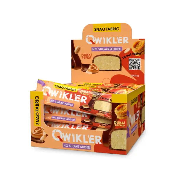 Qwikler Dubai Trend Protein Bar 35Gm Peanut Butter Kunafa - protein - Qwikler