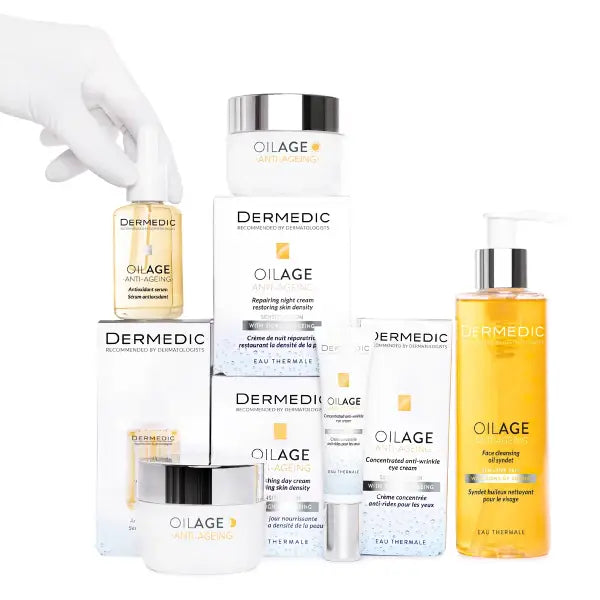 Dermedic Oilage Set Repairing Night Cream Restoring Skin Density 1+1