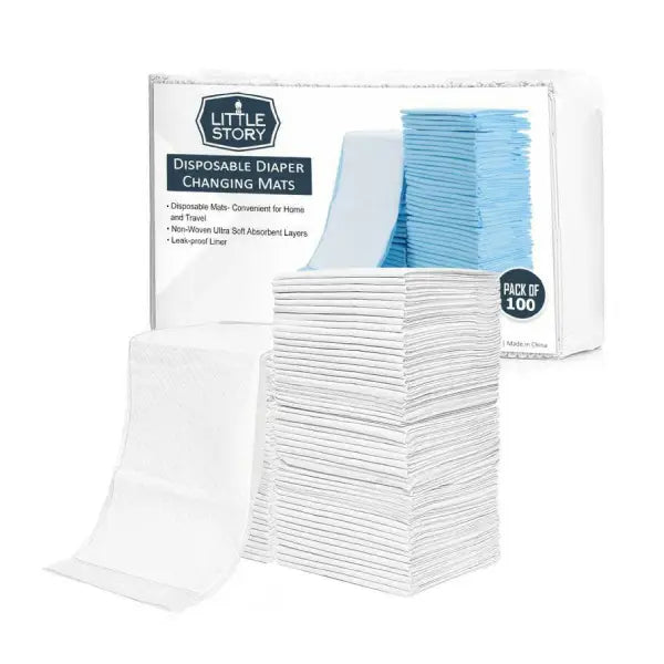 Little Story Disposable Changing Mats White 100'S 