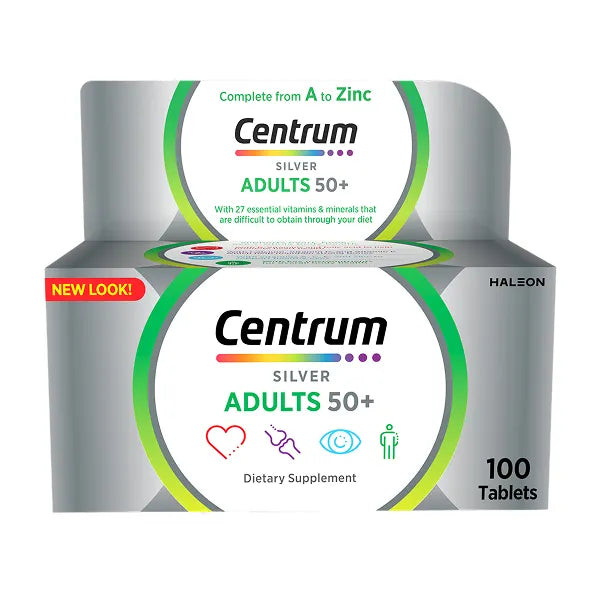 سنتروم سيلفر للبالغين +50 سنة 100 قرص