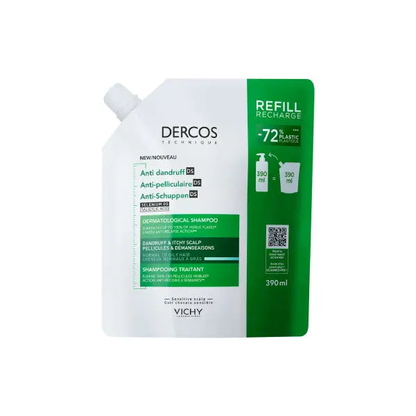 Vichy Dercos Anti-Dandruff Shampoo Oily Hair Refill 400Ml