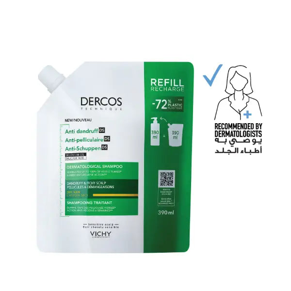 Vichy Dercos Anti-Dandruff Shampoo Dry Hair Refill 400Ml