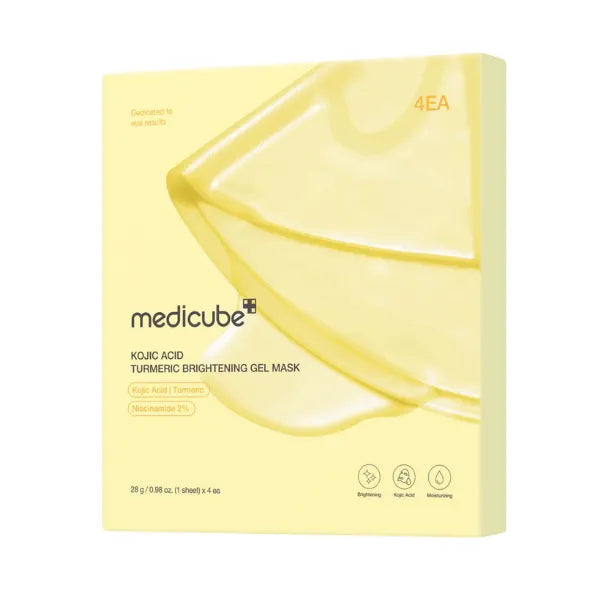 Medicube kojic acid turmeric brightening gel mask 4's 