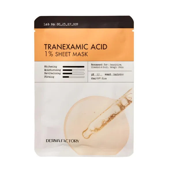 Derma factory tranexanic acid 1% sheet mask 