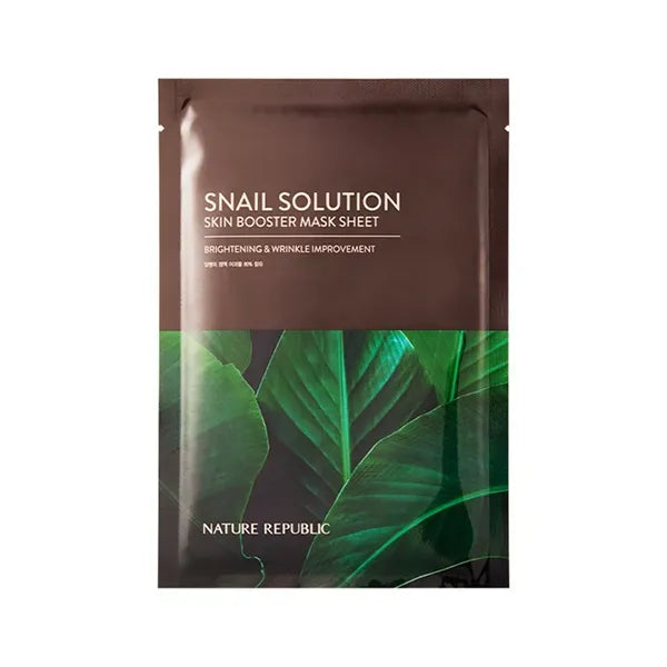 Nature republic snail solution skin booster mask sheet 