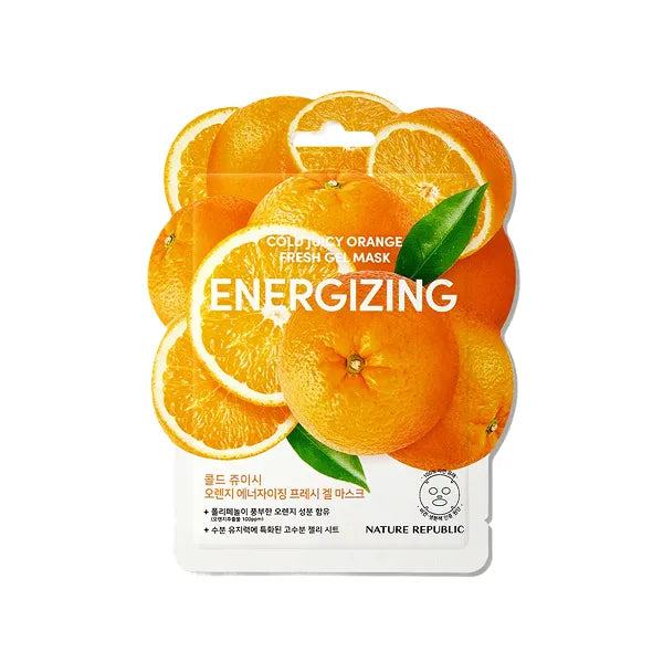 Nature republic cold juicy orange energizing fresh gel mask 