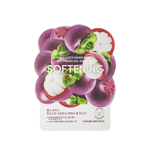 Nature republic cold juicy mangosteen softening fresh gel mask 