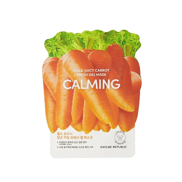 Nature republic cold juicy carrot calming fresh gel mask 
