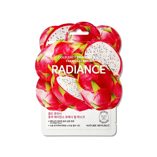 Nature republic cold juicy dragon fruit radiance fresh gel mask 