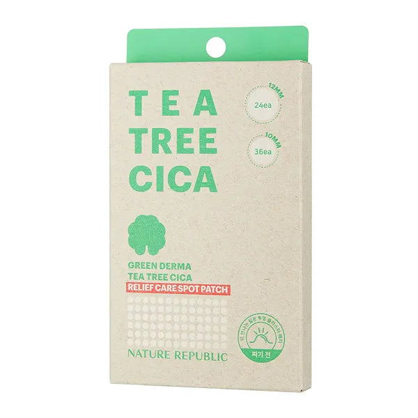 Nature republic green derma tea tree cica relief care spot patch 