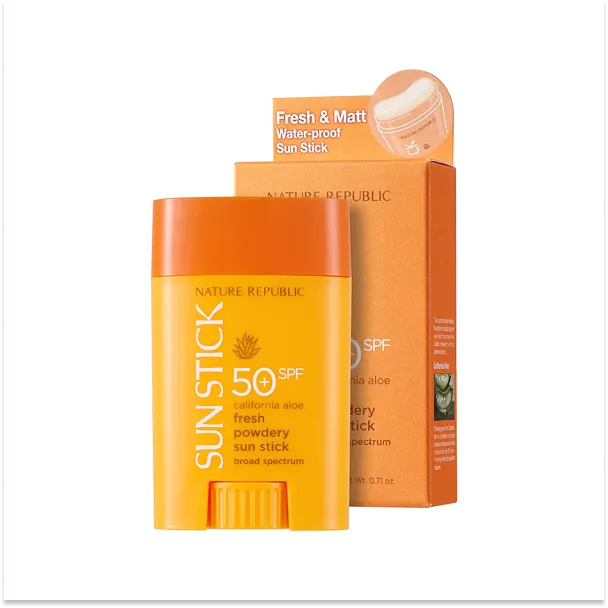 Nature republic california aloe fresh powdery sun stick spf50+ 