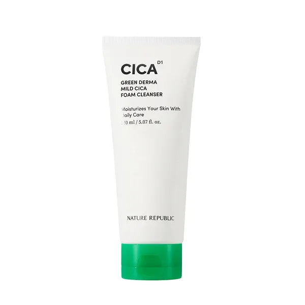 Nature republic green derma mild cica foam cleanser 