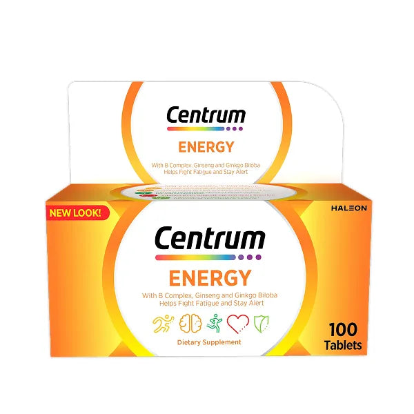 Centrum energy tab 100's