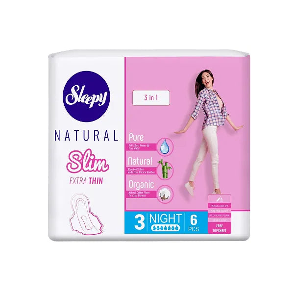 Sleepy femine pads extra thin night 6's 