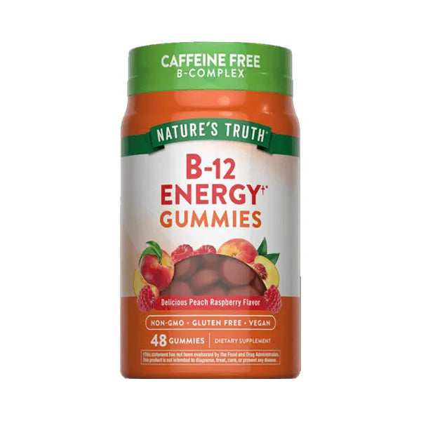 Nature's Truth B-12 Energy Gummies Peach 48's 