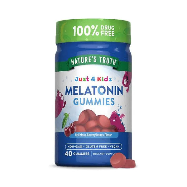 Nature's Truth Just 4 Kids Sleep Melatonin Gummies Cherry 40's