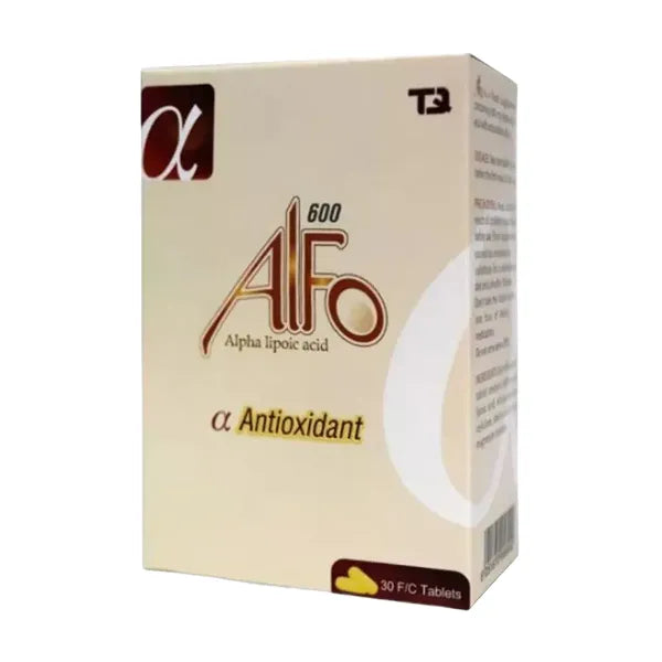 Alfo alpha lipoic acid 600mg tab 30's