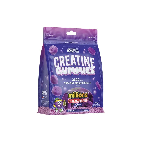 Applied Nutrition Creatine Gummies 3000mg Millions Blackcurrant 400g 80's