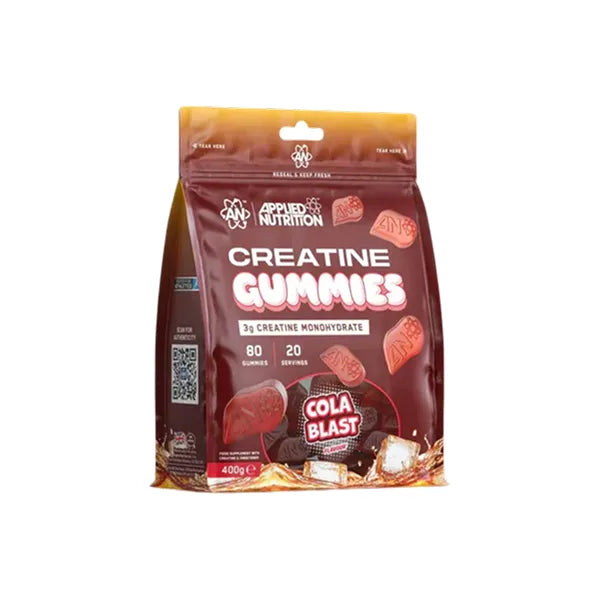 Applied Nutrition Creatine Gummies 3000mg Cola Blast 400g 80's