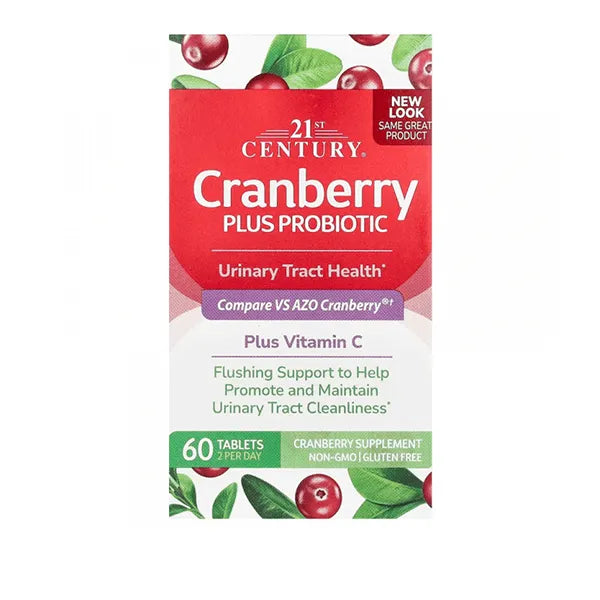 21st Century Cranberry Plus Probiotic Tab 60's 