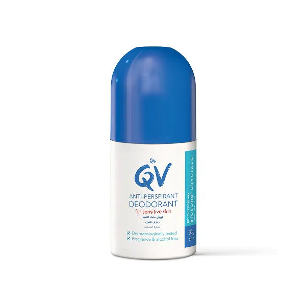 Qv Anti-perspirant Deodorant Roll On For Sensitive Skin 80gm 