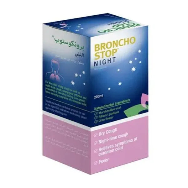 bronchostop night cough syrup 200ml